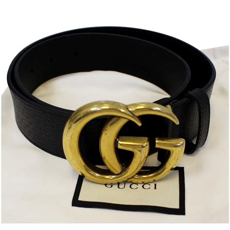 gucci leather belt double g buckle